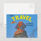  Egyptische luchtreisreclame Briefkaart (Voorkant / Achterkant)