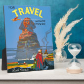 Egyptische luchtreisreclame Fotoplaat (Zijkant)