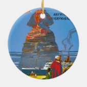  Egyptische luchtreisreclame Keramisch Ornament (Achterkant)