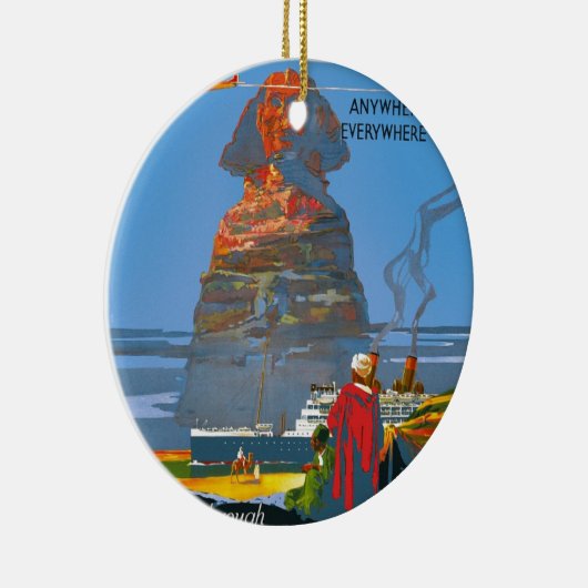  Egyptische luchtreisreclame Keramisch Ornament (Rechts)