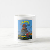  Egyptische luchtreisreclame Koffiemok (Center)