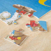  Egyptische luchtreisreclame Legpuzzel (Zijkant)