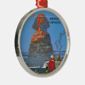  Egyptische luchtreisreclame Metalen Ornament (Rechts)