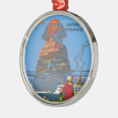  Egyptische luchtreisreclame Metalen Ornament (Links)