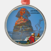  Egyptische luchtreisreclame Metalen Ornament (Voorkant)