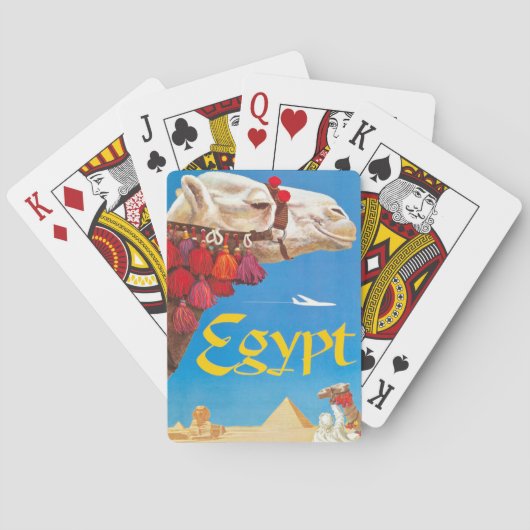  Egyptische luchtreisreclame Pokerkaarten (Achterkant)