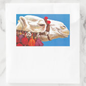  Egyptische luchtreisreclame Rechthoekige Sticker (Tas)