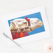  Egyptische luchtreisreclame Rechthoekige Sticker (Envelop)