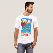  Egyptische luchtreisreclame T-shirt (Voorkant volledig)