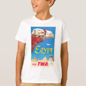  Egyptische luchtreisreclame T-shirt (Voorkant)
