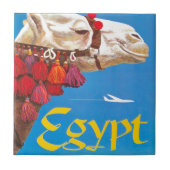  Egyptische luchtreisreclame Tegeltje (Voorkant)