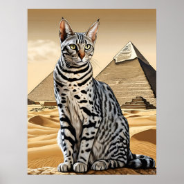 Egyptische Mau Cat - Kunstdruk Poster
