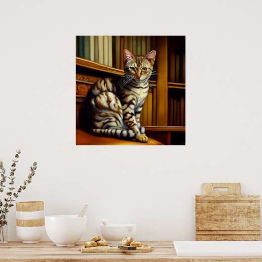 Egyptische Mau Cat Poster (Keuken)