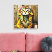 EGYPTISCHE MAU-FARAO 2 CANVAS AFDRUK (Insitu (Woonkamer))