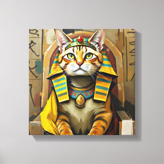 EGYPTISCHE MAU-FARAO 2 CANVAS AFDRUK (Voorkant)
