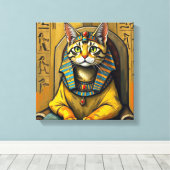 EGYPTISCHE MAU-FARAO 3 CANVAS AFDRUK (Insitu (Houten vloer))