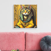 EGYPTISCHE MAU-FARAO 3 CANVAS AFDRUK (Insitu (Woonkamer))