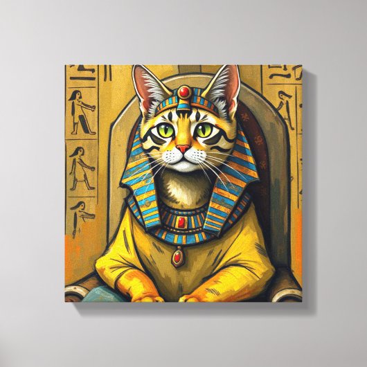EGYPTISCHE MAU-FARAO 3 CANVAS AFDRUK (Voorkant)