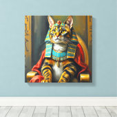 EGYPTISCHE MAU-FARAO 5 CANVAS AFDRUK (Insitu (Houten vloer))
