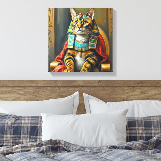 EGYPTISCHE MAU-FARAO 5 CANVAS AFDRUK (Insitu (Slaapkamer))