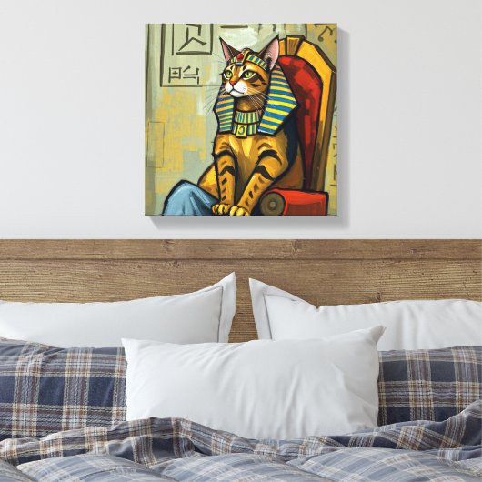 EGYPTISCHE MAU-FARAO CANVAS AFDRUK (Insitu (Slaapkamer))