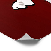 Egyptische Mau Kat - bronzen achtergrond Poster (Hoek)