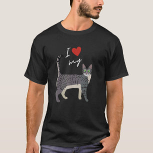 Egyptische mau kat mam voor kat t-shirt