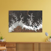 Egyptische meer van Nasser Canvas Afdruk (Insitu (Woonkamer))