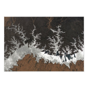 Egyptische meer van Nasser Foto Afdruk