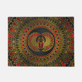 Egyptische Mestkever - Gouden en rode metaal Deurmat (Voorkant)