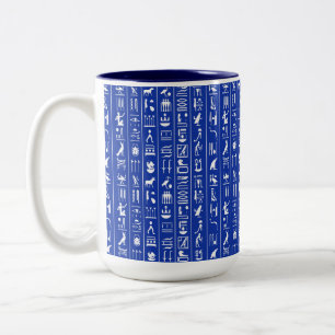 Egyptische Mok van Hieroglyphs koffie