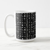 Egyptische Mok van Hieroglyphs koffie