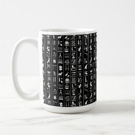 Egyptische Mok van Hieroglyphs koffie