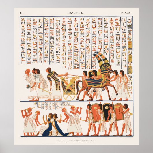 Egyptische monument poster (Voorkant)