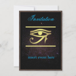 Egyptische Moon Event Invitation Flat Kaart