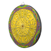 Egyptische Motif Art Print Geruit Lijst Design Dartbord (Voorkant Rechts)