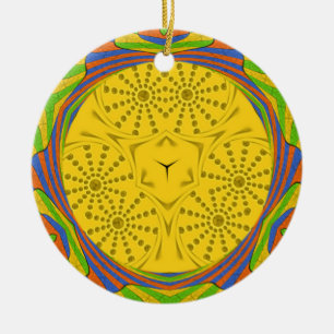 Egyptische Motif Art Print Geruit Lijst Design Keramisch Ornament