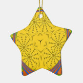 Egyptische Motif Art Print Geruit Lijst Design Keramisch Ornament (Links)