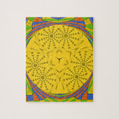 Egyptische Motif Art Print Geruit Lijst Design Legpuzzel (Verticaal)