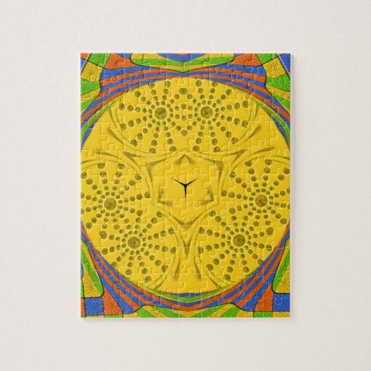 Egyptische Motif Art Print Geruit Lijst Design Legpuzzel (Verticaal)