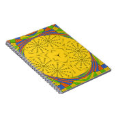 Egyptische Motif Art Print Geruit Lijst Design Notitieboek (Rechterzijde)