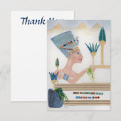 Egyptische Motif Collage Bedankkaart (Voorkant / Achterkant)