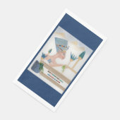 Egyptische Motif Collage Servet (Hoek)