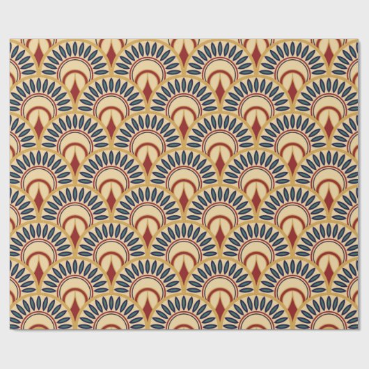 Egyptische Motif Fish Scaless Pattern Cadeaupapier (Vlak)