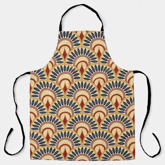 Egyptische Motif Fish Scaless Pattern Schort (Voorkant)