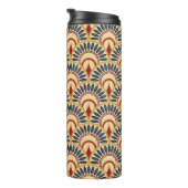 Egyptische Motif Fish Scaless Pattern Thermosbeker (Geroteerd rechts)