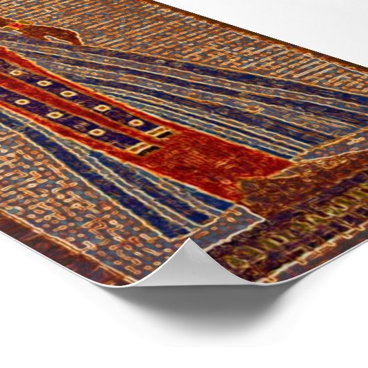 Egyptische mozaïek poster (Hoek)