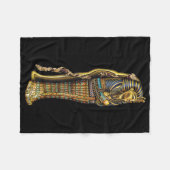 Egyptische mummie in sarcofaag, horror, Halloween Fleece Deken (Voorkant (Horizontaal))
