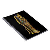 Egyptische mummie in sarcofaag, horror, Halloween Notitieboek (Rechterzijde)