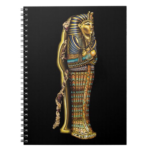 Egyptische mummie in sarcofaag, horror, Halloween Notitieboek (Voorkant)